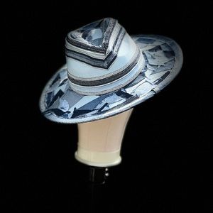 Custom Deconstructed Full Wide Brim Denim Hat